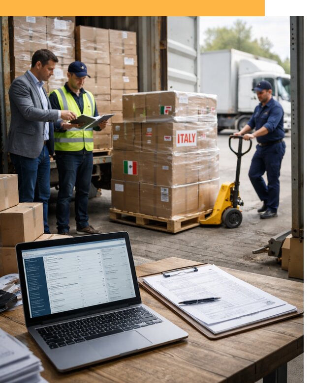 Доставка грузов из Италии: морские и авиаперевозки от 18702