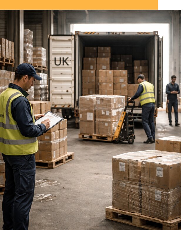 Доставка грузов из Великобритании с таможенным оформлением от 12988