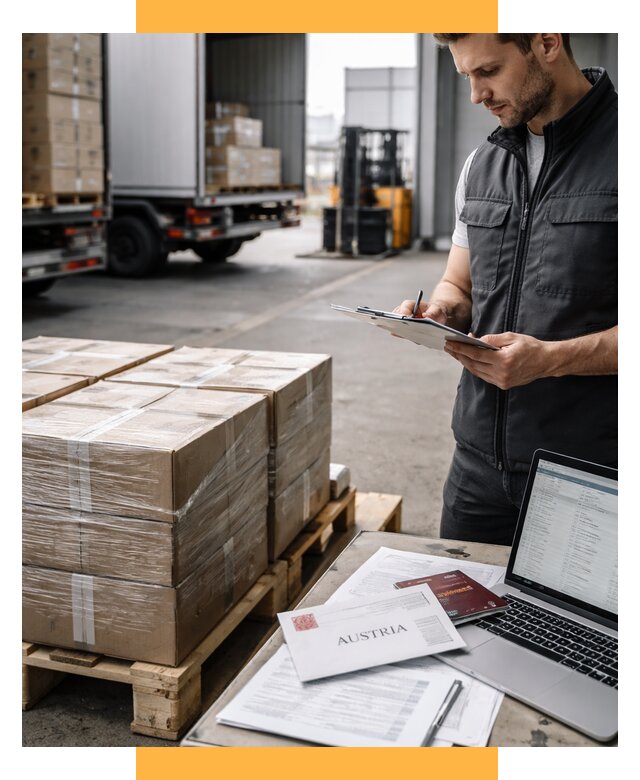 Доставка в Австрию от 67535 р. Логистика и экспорт СетСервис-Бор