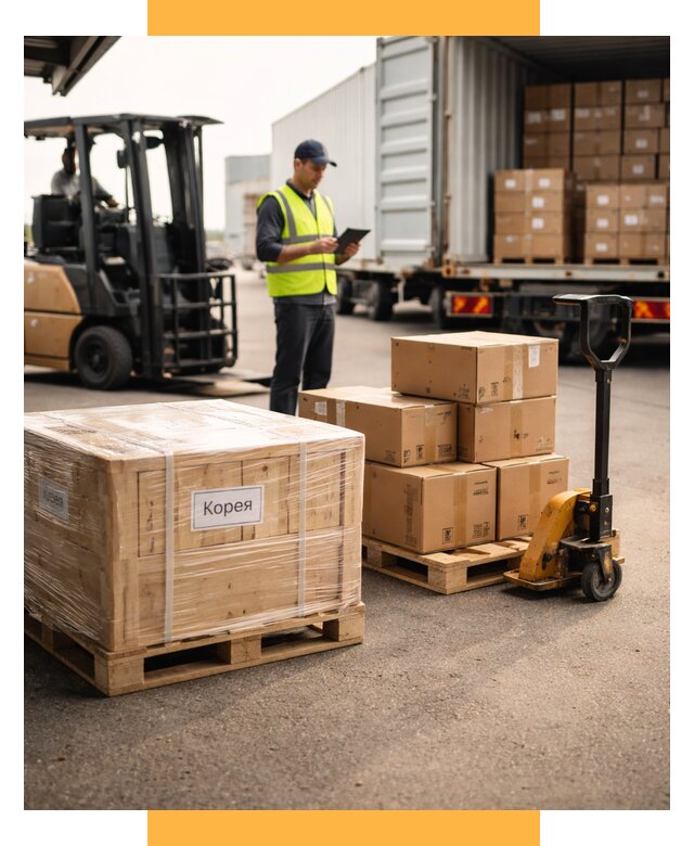 Доставка грузов в Корею из России от 36365 р. | СетСервис-Бор